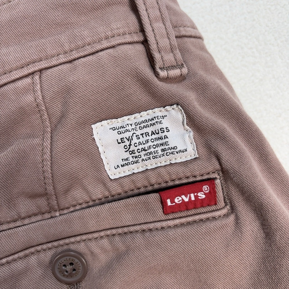 Levi's‎ XX Chino Pants Men's 31x28* Dusty Pink Brown Slim Taper Stretch - Picture 7 of 16